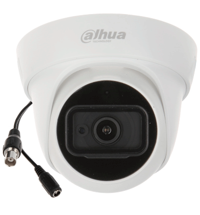 DAHUA HAC-HDW1200TL-A - Camara Domo 1080p/ Lente e 2.8mm/ Angulo de 103 Grados/ IR de 30 Mts/ Microfono Integrado/ IP67/ DWDR/ Metal+Policarbonato/