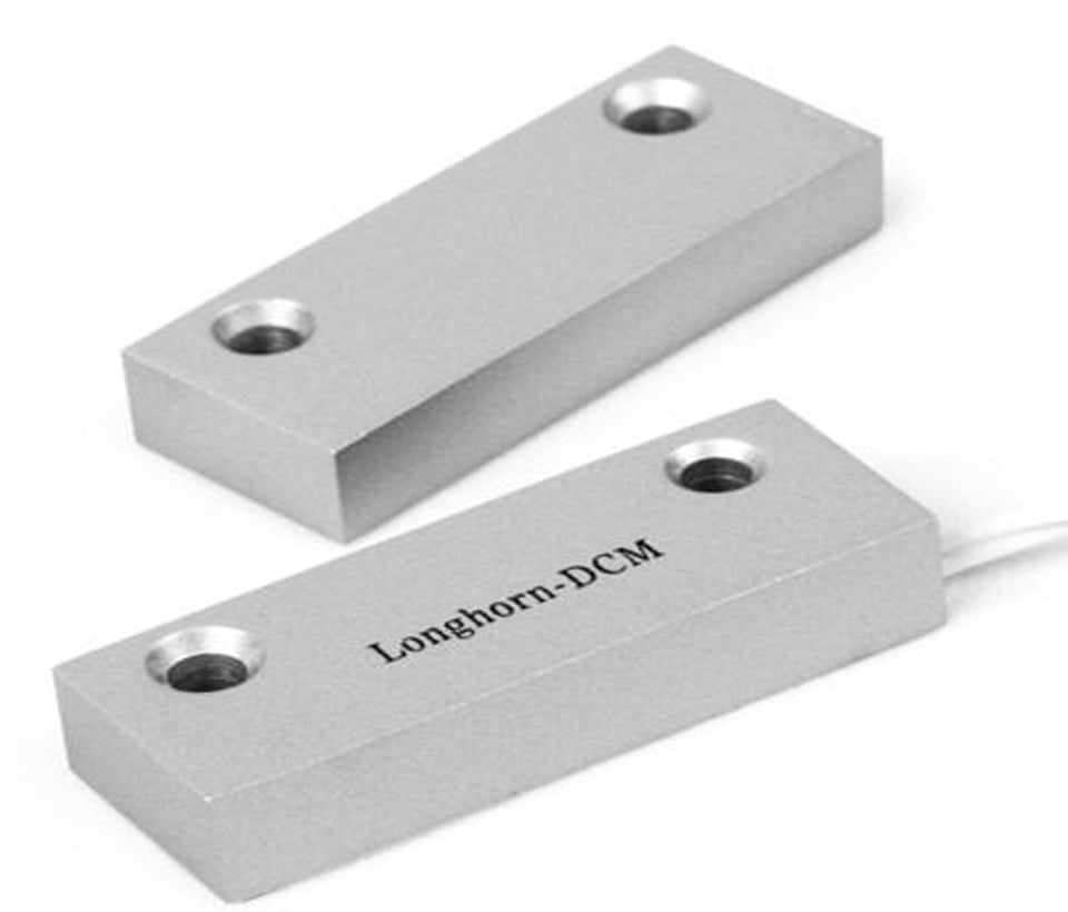 HORN HO03F - Contacto Magnético Alámbrico de Metal. Compatible Con DSC / RISCO / IHORN / Salida N.C.