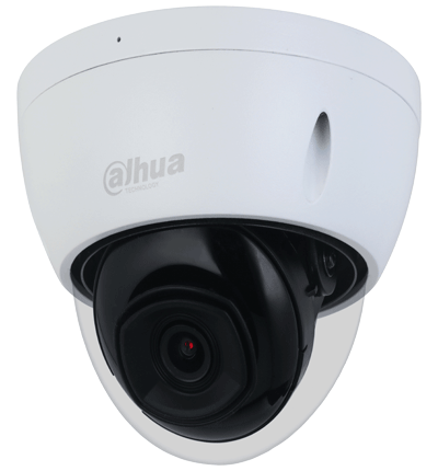 DAHUA IPC-HDBW2541E-S - Cámara IP domo antivandálica 5 MP  cuenta con lente de 2.8 mm y visión de 111°. Ofrece visión nocturna IR 30 m  WizSense  SMD Plus  micrófono integrado  PoE  ranura MicroSD  protección IP67 e IK10  WDR real de 120 dB y H.265+