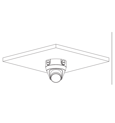 DAHUA IPC-HDW1239T1-A-LED-S5 - Camara IP Domo Full Color 2 Megapixeles/ Lente de 2.8mm/ 110 Grados de Apertura/ Microfono Integrado/  Luz Blanca de 15 Mts/ H.265/ IP67/ PoE/ DWDR/