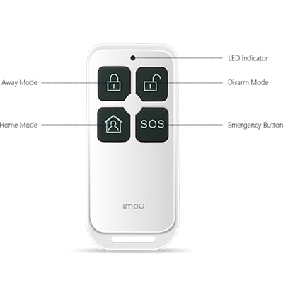IMOU REMOTE CONTROL (DHI-ARA23-SW) - Control Remoto Inalámbrico práctico y eficiente  permitiendo armar  desarmar y activar el modo de pánico y modo hogar en un click. #MCI2 #IMMC