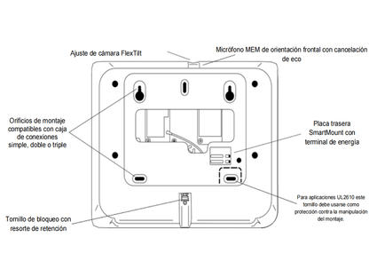 QOLSYS IQP4004 - Sistema de Alarma IQPanel4 Autocontenido   con Pantalla Tactil de 7"  Power G 915 Mhz + Qolsys S-Line 319.5 Mhz. Con 4 Bocinas integradas (4W). Para la plataforma Alarm.com
