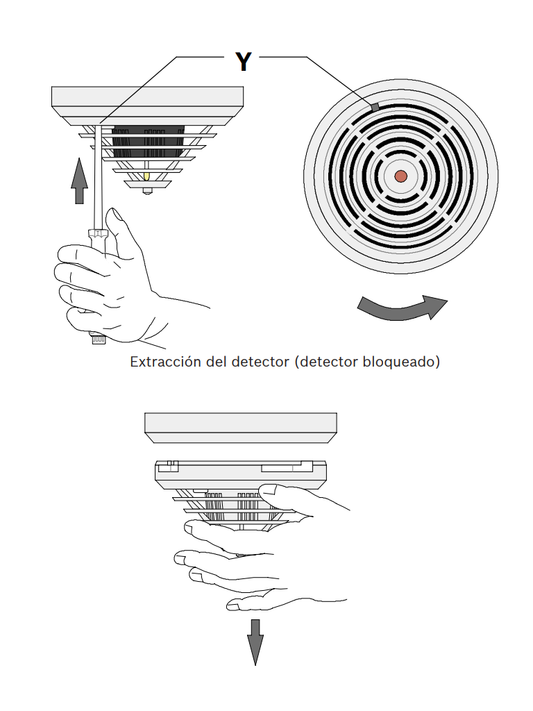 BOSCH F_FCPO320R470- Detector de humos  óptico tecnología convencional  con resistencia de alarma de 470 ohmios #MCI2