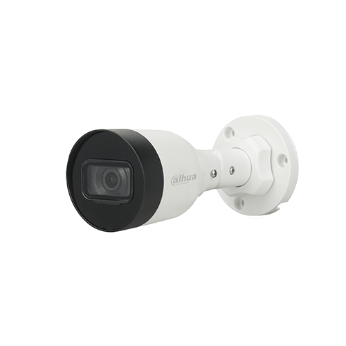 DAHUA IPC-HFW1230S1-S4 - Camara IP Bullet 2 MP con compresión H.265+  lente de 2.8 mm con ángulo de 104°  alcance IR de 30 m  protección IP67  compatible con PoE  DWDR  HLC. Ideal para videovigilancia. #TopDahua