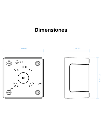 VIVOTEK AM-71C_V02 - Caja de conexiones de exterior para cámaras domo y bullet  IP66  color blanco  fabricada en aleación de aluminio