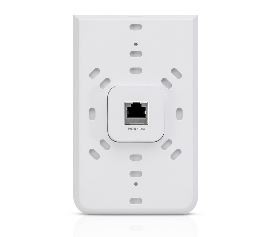 UBIQUITI UAP-AC-IW - UniFi AC: Access Point inalámbrico de interior para pared con doble banda 802.11ac  MIMO 2x2  potencia de 20 dBm  hasta 1167 Mbps