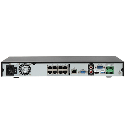 DAHUA DHI-NVR5216-8P-4KS2 - NVR de 16 Canales 4k/ H.265+/ Rendimiento de 320 Mbps/ 8 Puertos PoE/ 2 Bahías de Discos Duros/ Salida HDMI/ POS/ Dewarping/ Soporta Camaras con IA/