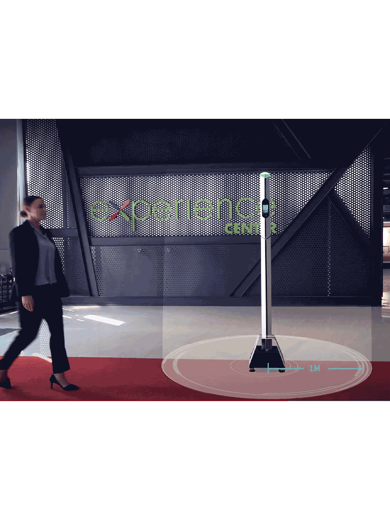 ZKTECO MDS100 - Detector de Metales Portátil tipo Poste con 2 zonas  100 niveles de sensibilidad  IPX5 para exterior  detección de 50 personas por minuto  batería recargable hasta 28 horas de operación