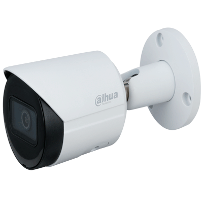 DAHUA IPC-HFW2241S-S - Camara IP Bullet de 2 Megapixeles/ Lente de 2.8 mm/ WizSense/ 107 Grados de Apertura/ IR de 30 Metros/ SMD Plus/ Microfono Integrado/ PoE/ Ranura para MicroSD/ IP67/ WDR Real de 120 dB