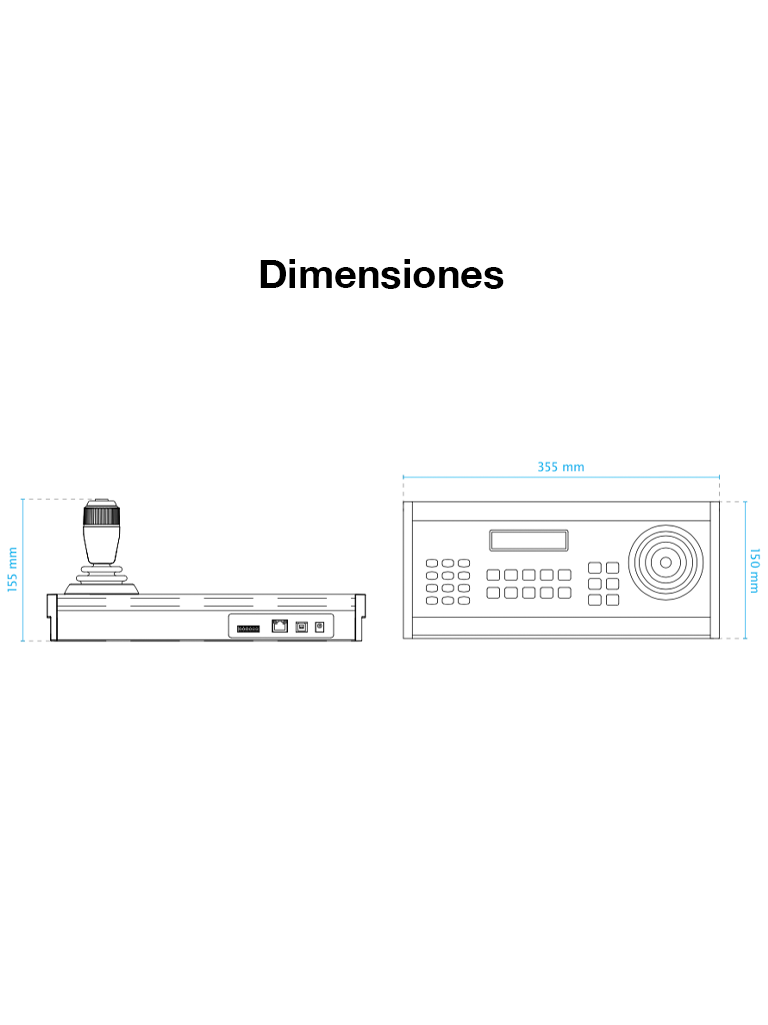 VIVOTEK AJ-002 - JOYSTICK Para camaras IP PTZ VIVOTEK / INTE RFACE  USB / 28 Botones flexibles / Compatible con software VAST / Adaptador de alimentacion 120VCA a