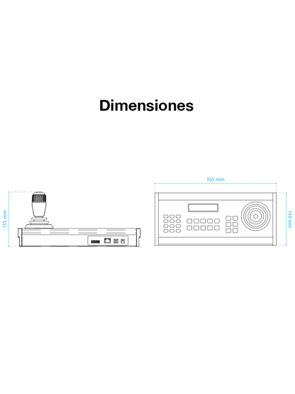 VIVOTEK AJ-002 - JOYSTICK Para camaras IP PTZ VIVOTEK / INTE RFACE  USB / 28 Botones flexibles / Compatible con software VAST / Adaptador de alimentacion 120VCA a