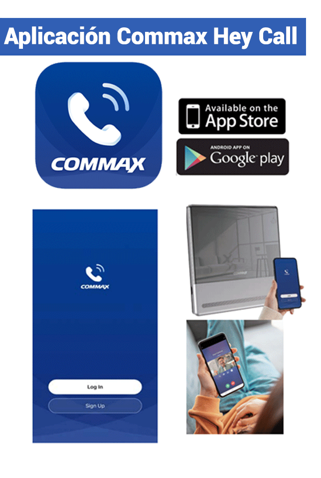 COMMAX CMV70MXP1 - Paquete de frente de calle con camara pinhole de alta resolución  luz LED para ambientes de poca luz incluye monitor Wifi para notificacion a celular a traves de Aplicacion Commax Hey Call/ Conexion a 4 hilos con frente