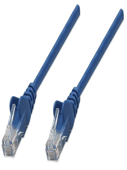 INTELLINET 342568 PATCH CORD / Cable de red  Cat6  UTP RJ45 Macho / RJ45 Macho  0.5 m / Azul (Sobre Pedido)