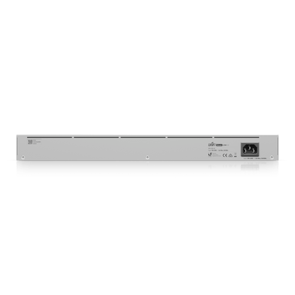 UBIQUITI USW-48 UniFi Switch Capa 2 de 48 puertos 10/100/1000 Mbps más 4 puertos 1G SFP  con pantalla informativa.