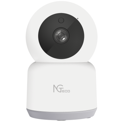 NGTECO NGC2401 - Cámara PT WiFi / 1080p / Lente 3.6mm / Visión panorámica e inclinación / Visión Nocturna / Almacenamiento Local y en la Nube /  Control Remoto / Audio Bi-direccional / Funciona con Alexa #interior