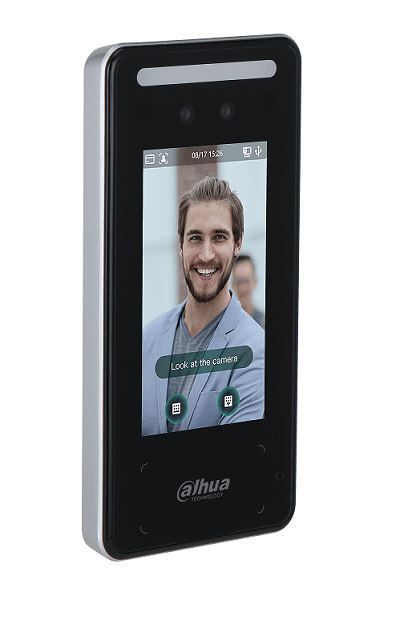 DAHUA ASI6213J-MW - Control de Acceso para Exterior con Reconocimiento Facial/ Pantalla de 4.3 Pulgadas/ Cámara de 2MP y Luz Blanca/ 6 000 Rostros/ 6 000 Password y Tarjetas Mifare/ Comunicación TCP/IP/