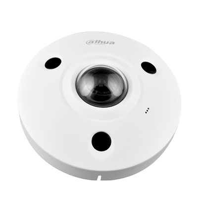 DAHUA IPC-EBW8630N - Cámara IP Fisheye Resolución de 6 MP/ Lente 1.7mm/ ? 360/ IR 10 mts/ IA WizMind/ Mapa de Calor/ PoE/ DWDR/ H.265/ IP67/ IK10/ E&S Alarma/ E&S Audio/#PFDahua