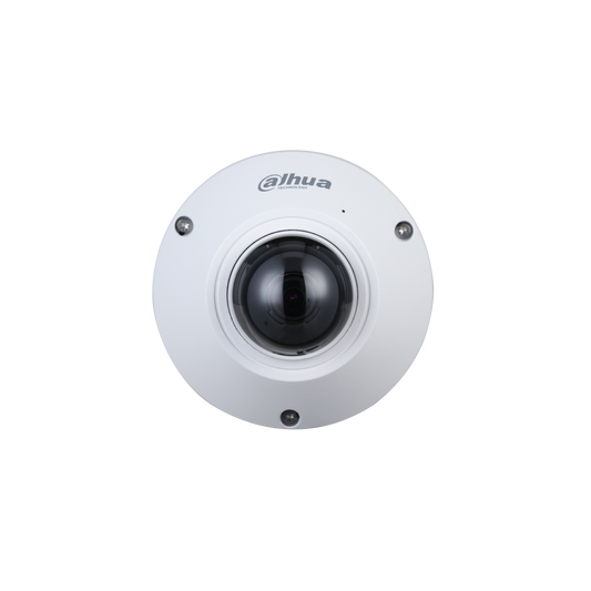DAHUA IPC-EB5541-AS - Camara IP FishEye de 5 Megapixeles/ WizMind/ 360 Grados/ H.265/ Microfono Integrado + 1 Canal de E&S/ E&S De Alarma/ Mapa de Calor/ Conteo de Personas/ IP67/ IK10/ WDR Real/ PoE #FAB
