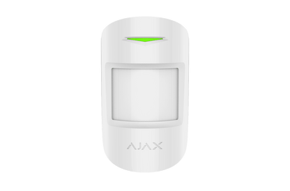 AJAX KIT BASIC - Panel de  alarma Hub2 conexión Ethernet / APP “AJAX PRO” iOS y Android   1 sensor de movimiento y 1 detector de puerta o ventana con entrada auxiliar en color blanco