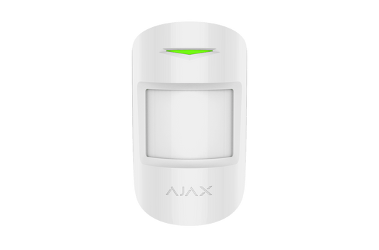 AJAX KIT BASIC - Panel de  alarma Hub2 conexión Ethernet / APP “AJAX PRO” iOS y Android   1 sensor de movimiento y 1 detector de puerta o ventana con entrada auxiliar en color blanco