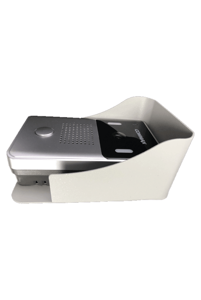 COMMAX DRC4YP - Frente de calle para videoportero  compatible con monitores Commax uso en interior y exterior/ Soporta 2 monitores/ Salida de relay para función de apertura de puerta incluye cubierta metalica