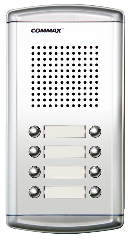 COMMAX DR8AMAP - Kit de frente de calle de audio DR8AM para 8 apartamentos incluye 8 auriculares DPSS y fuente de energía RF1A de 12VDC/ Soporta función de apertura de puerta