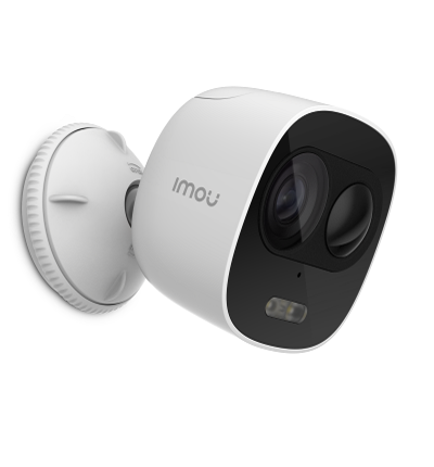 IMOU LOOC (IPC-C26EN)- Camara IP Bullet  WiFi de 2 Megapixeles/ Lente de 2.8mm/ 111 Grados de Apertura/ Disuasion Activa/ Sirena y Luz integradas/ H.265/ Audio Bidireccional/ Ranura MicroSD/ PIR Integrado/ IP65/ Compatible con Alexa/