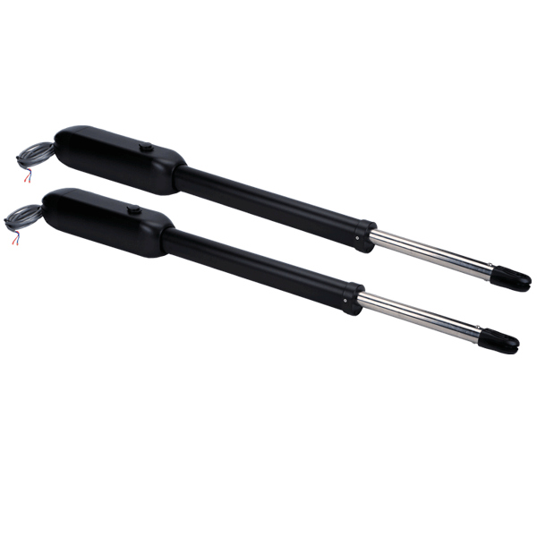 ZKSW400DC - Kit de Pistones de Aluminio Antioxidante  Para Puertas Abatibles de Doble Servicio  Soporta 400 kg por Puerta  Instalación Sencilla sin Soldadura  Accesorios Incluidos  Alimentación 110V