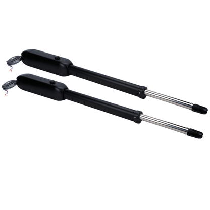 ZKSW400DC - Kit de Pistones de Aluminio Antioxidante  Para Puertas Abatibles de Doble Servicio  Soporta 400 kg por Puerta  Instalación Sencilla sin Soldadura  Accesorios Incluidos  Alimentación 110V