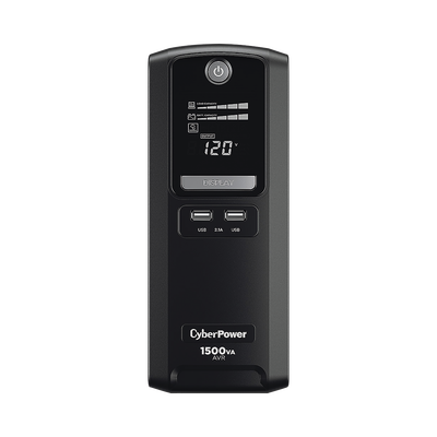 UPS de 1500 VA/900 W  Topología Línea Interactiva  Entrada 120 Vca NEMA 5-15P  Tipo Mini Torre  Con 10 Tomas NEMA 5-15R