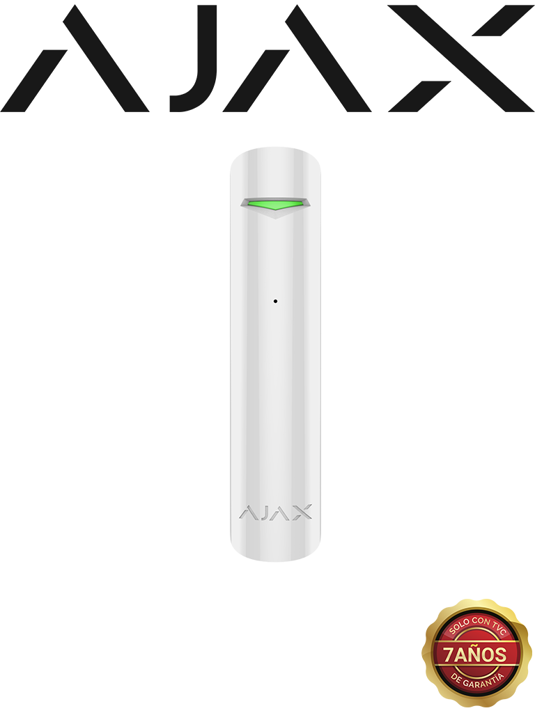AJAX GlassProtectW - Detector de rotura de cristal Inalámbrico. Color Blanco (26317.05.WH3)
