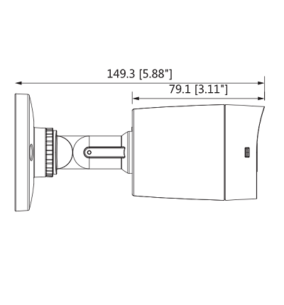 DAHUA HAC-B1A51-28 - Cámara Bullet de 5 Megapixeles/ Lente 2.8 mm/  106 Grados de Apertura/ IR de 20 Mts/ IP67/ Soporta: CVI/CVBS/AHD/TVI/ #VolDH #HotSale