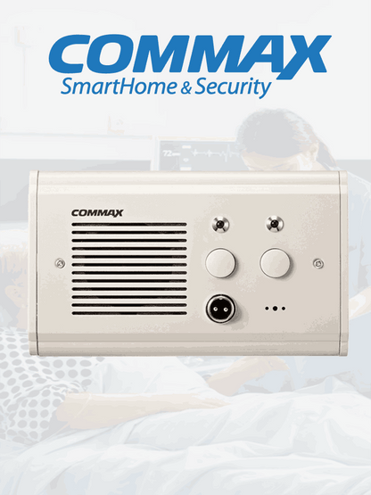 COMMAX JNS4CS - Subestación de cama para sistema de llamado de enfermería / Comunicación por voz con la unidad  JNS70MN / Soporta botón pulsador CC200 y botones de emergencia