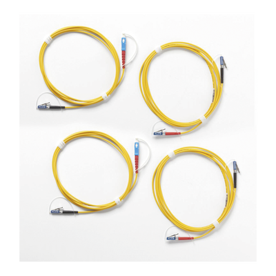 Kit de Cables de Referencia de Comprobación Monomodo CertiFiber® Pro  Para Fibras con Conectores LC (2 SC/LC Metálico  2 LC/LC Metálico)  de 2 Metros