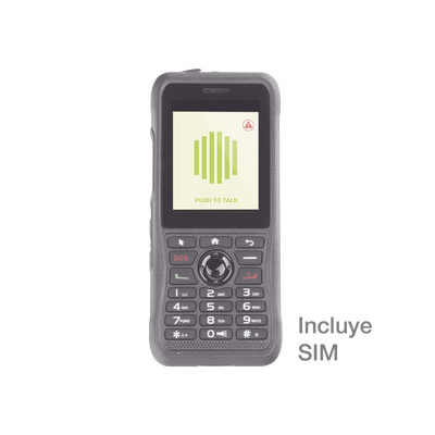 Radio PoC LTE Incluye Servicio de Radio TASSTA de 1 Año y Sim Telcel 1GB por Mes