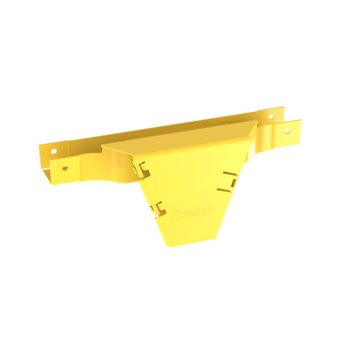 Accesorio en T con Conexión Horizontal y Bajada Vertical a 90º  Para Canaletas FiberRunner™ 2x2  Color Amarillo