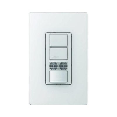 Interruptor con Sensor de Ocupación  Doble Tecnología Para Detección de Movimiento  Color Blanco