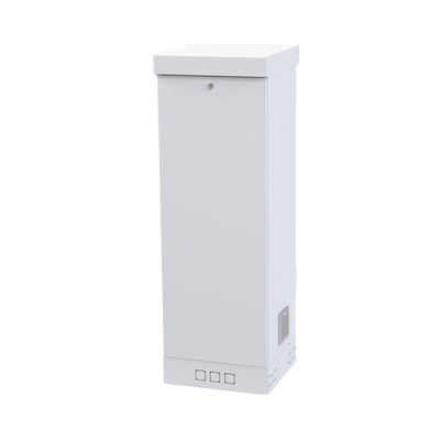 Gabinete para Piso  Capacidad 11 Unidades de Rack  553mm de Ancho  841mm de Profundidad  Doble puerta y Postes frontales e intermedios ajustables  Color Blanco