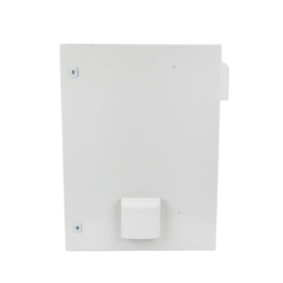 Gabinete Ventilado de Acero IP55 Uso en Exterior (600 x 800 x 300 mm) con Placa Trasera Interior Metálica y Compuerta Inferior Atornillable. Incluye Ventilador  Ventilas  filtros  Chapas y Llave T.