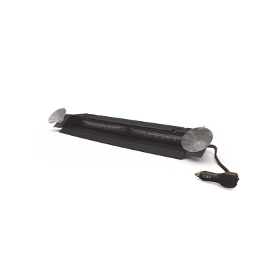 Luz de Visera  12-24 Vcc con enchufe vehicular  doble cabezal  dual color  rojo/claro