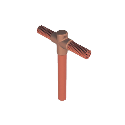 Molde para soldadura exotermica Tipo T  Tope de varilla 5/8 in. a Cable de Paso 2/0 AWG