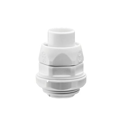Conector (Racor) de tubería flexible a caja  PVC Auto-Extinguible de 50 mm  IP55