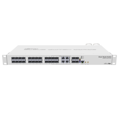 (CRS328-4C-20S-4S+RM) Cloud Router Switch Administrable L3  4 puertos combo TP/SFP  20 Puertos SFP  4 Puertos SFP+