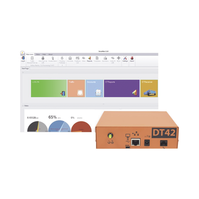 Inicie o renueve su central de monitoreo de alarmas  Kit 1 receptora ExtriumDT42V2 y Software de monitoreo suscripción de 1 año.