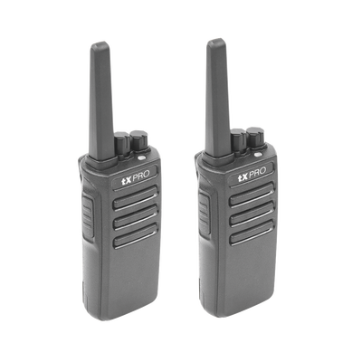 Duo de Radios Portatiles UHF  5W de Potencia  Scrambler de Voz  Alta Cobertura  400-470 MHZ