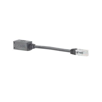 Adaptador Para Desconexión Accidental Segura  Jack a Plug Categoría 6A  UTP  CM  20.3 cm de Longitud  Color Negro