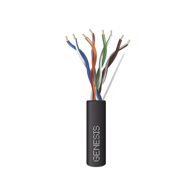 Bobina de Cable de 305 metros / UTP Cat6 PLENUM / Color Negro / UL  CMP SPNLS / Probado a 350 Mhz / Aplicaciones de CCTV / Redes de datos / IP Megapixel / Control RS485
