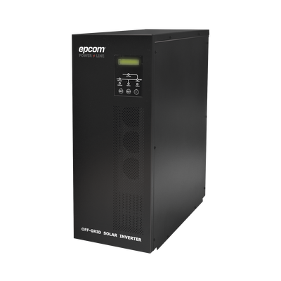 Inversor / Cargador para sistemas tipo isla de 192Vcc/120VCA de 3000W onda sinusoidal pura con controlador MPPT. Administre una fuente fotovoltaica  la red eléctrica y recargue su banco de baterías y su consumo sin problemas.