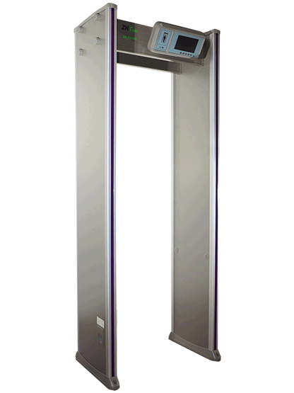 ZKTECO D3180 - Arco detector de metales con 18 zonas de detección  pantalla LCD de 7"  500 niveles de sensibilidad por zona  contador de alarmas y personas  protección por contraseña  indicadores LED y material a prueba de fuego.