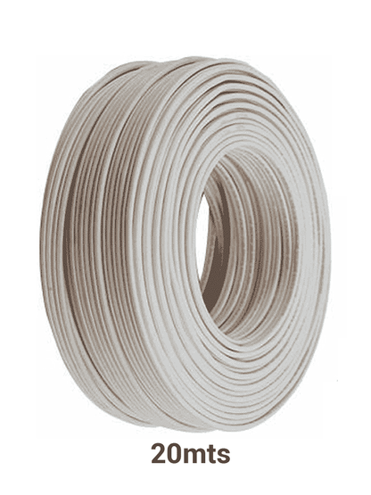 KCAB001 - Cable bujía Marca YONUSA o doble aislado para cercos eléctricos / Multifilar 22 AWG / Bobina de 20 Mts/ #MásVendido